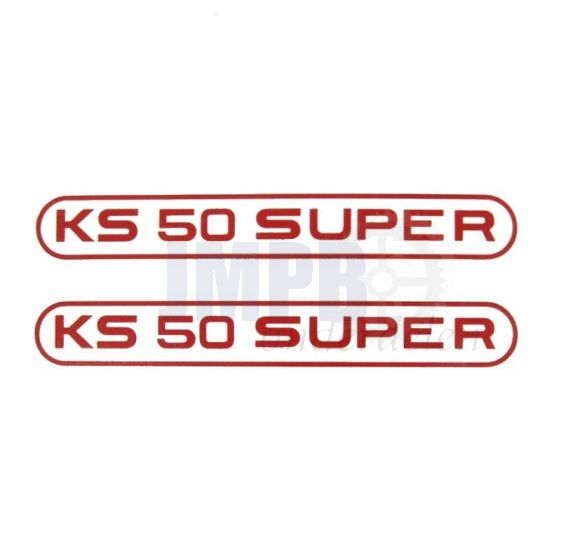 Stickerset Tank Zundapp KS50 Super Rood