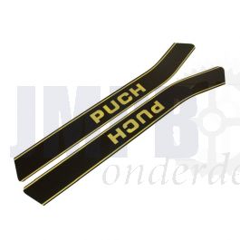 Tankstickerset Zwart/Goud Puch Monza