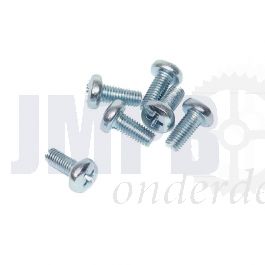 Bolcilinderschroef Verzinkt M6X8 Din 7985H