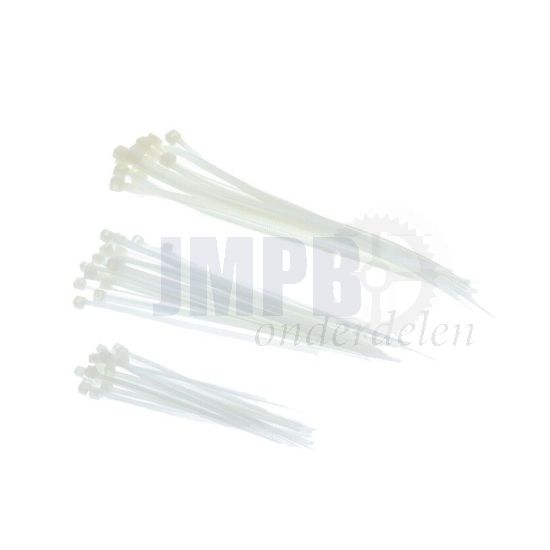Assortimentset Kabelbinders Wit - 60 Delig