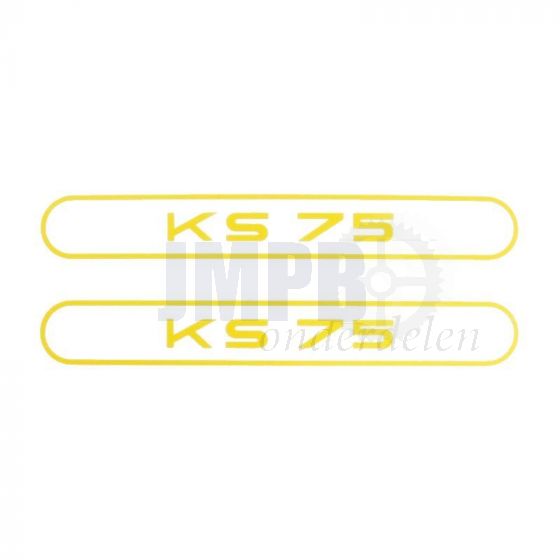 Stickerset Tank Zundapp KS75 Geel