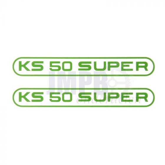 Stickerset Tank Zundapp KS50 Super Groen