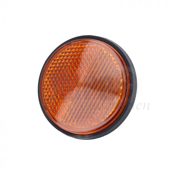 Reflector Oranje Rond 60MM M6 Bout - Brede Rand