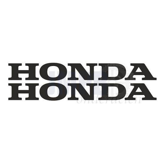 Stickerset Honda Woord Zwart 22CM
