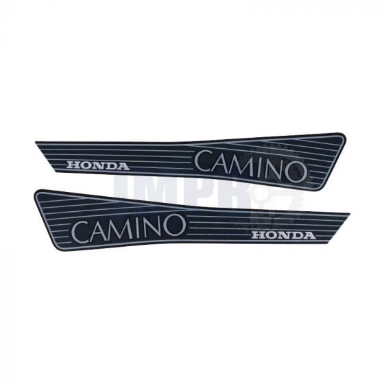 Stickerset Tank Honda Camino Grijs/Zwart
