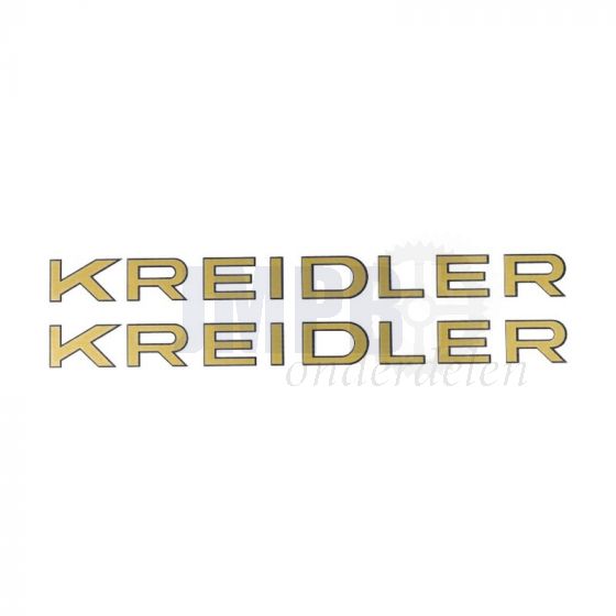 Stickerset Kreidler Goud/Zwart 180X16MM