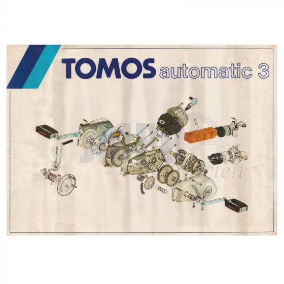 Poster "Tomos Automatic 3" Herdruk