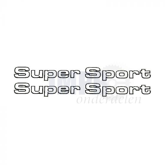 Stickerset Zundapp Super Sport klein 2-stuks