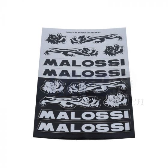 Stickerset Malossi Zwart/Grijs