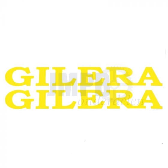 Gilera Woord Stickerset Geel
