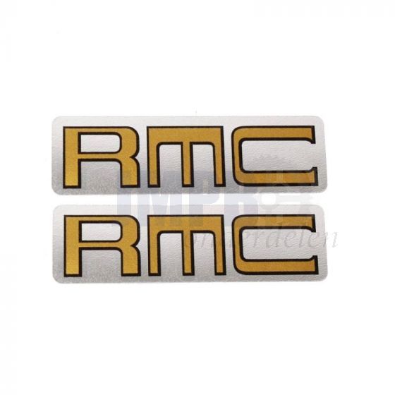 Stickerset Kreidler RMC Goud op Zilver 25X78MM