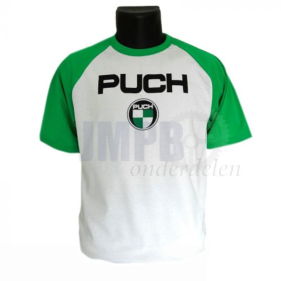 T-Shirt Puch Classic Wit/Groen