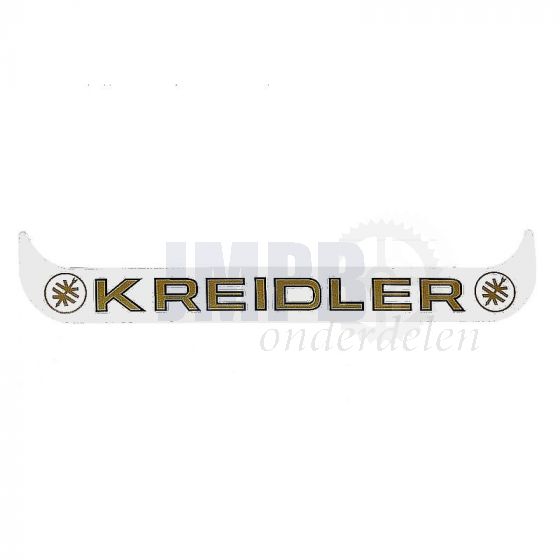 Sticker Plaathouder Breed Kreidler WIT