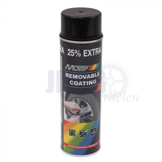Motip Sprayplast Zwart Glans - 500ML