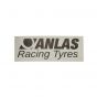 Sticker Anlas Racing Tyres Grijs 100X38MM