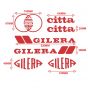 Stickerset Gilera Citta Rood 7-Delig