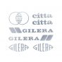 Stickerset Gilera Citta Chrome 7-Delig