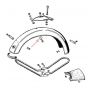 Ring Kreidler voor Achterdrager Ei-tank / Voorspatbord Mustang
