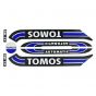 Stickerset Tomos A3 Oud Model Donkerblauw