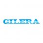 Sticker Gilera Turbo Snijtekst Licht Blauw 230X30MM