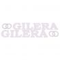 Stickerset Gilera + Logo Wit