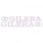 Stickerset Gilera + Logo Groot Wit