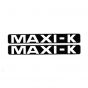 Stickerset Maxi-K Zwart/Wit 172X23MM