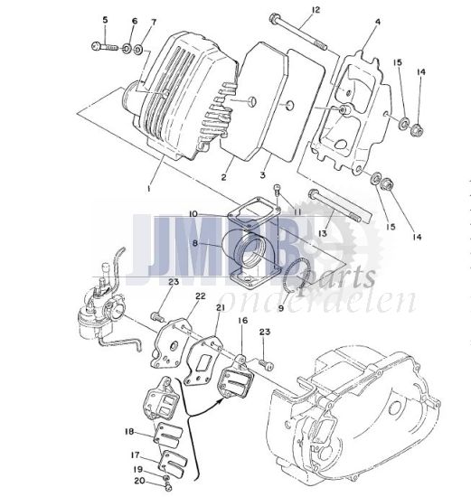 Inlaat / Filter Yamaha FS1 DX