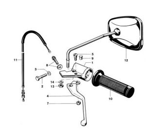 Handle Links Kreidler RS