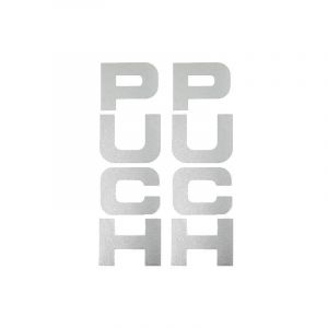 Stickerset Voorvork Puch Maxi Zilver 26X94MM
