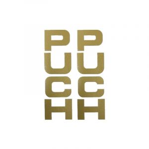 Stickerset Voorvork Puch Maxi Goud 26X94MM
