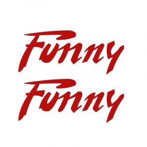 Stickerset Citta Funny Rood 115X45MM