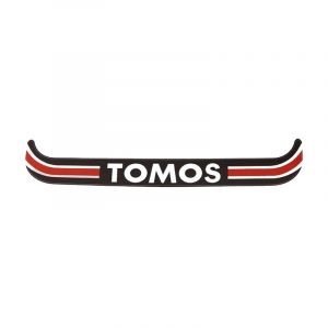 Sticker Plaathouder Breed Tomos Zwart/Rood