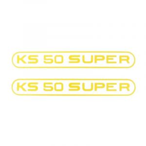 Stickerset Tank Zundapp KS50 Super Geel