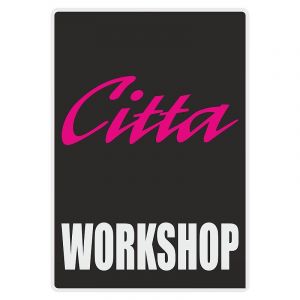 Workshop Sticker Citta Zwart Engels