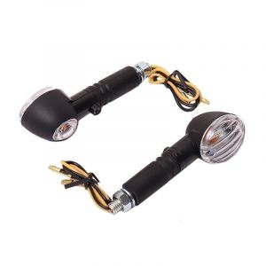 Knipperlichtset Universeel Mini Rond Zwart