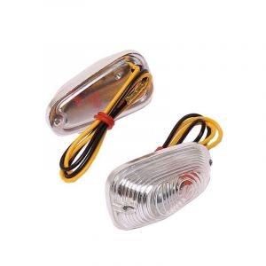 Knipperlichtset Universeel Opbouw Blank/Chroom
