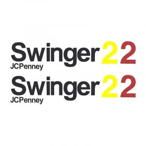 Tankstickerset Puch Swinger 2 JCPenny Zwart/Geel/Rood