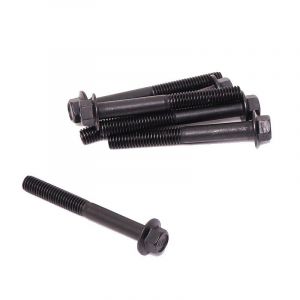 Flensbout Zwart M6X50 Zeskant