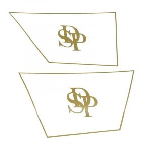 Zijkapstickers Goud SDP Puch Monza