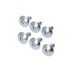 Boutset M6X15 Aluminium Zilver - 6 Stuks