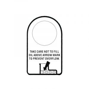 Label Oliepeil Honda MB 