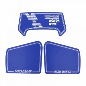 Stickerset Honda MT5 Dakar Honda Wins Blauw 3-Delig
