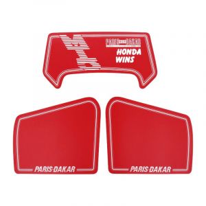 Stickerset Honda MT5 Dakar Honda Wins Rood 3-Delig