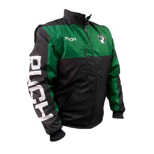Teamjack Puch Groen/Zwart met Afritsbare Mouwen