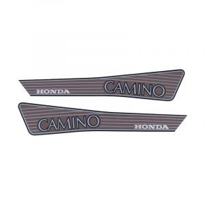Stickerset Tank Honda Camino Bruin/Grijs
