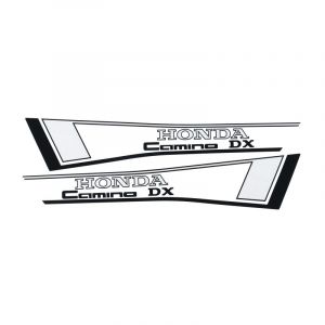Stickerset Tank Honda Camino DX Zwart/Wit