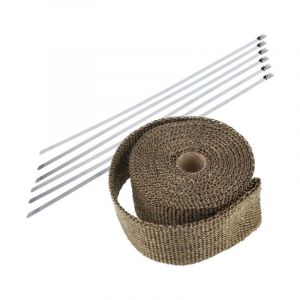 Uitlaat Hitteband Titanium 50MM / 5 Meter