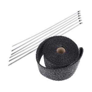 Uitlaat Hitteband Zwart 50MM / 5 Meter