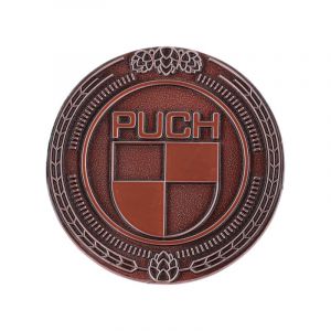 Embleem Sticker Puch Logo Metaal Brons 47MM